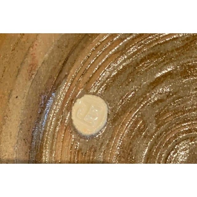 1990s Japanese Glazed Serving Bowl For Sale - Image 5 of 7