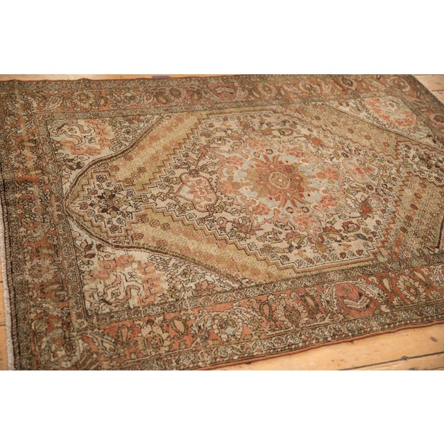 1940s Vintage Distressed Bakhtiari Rug - 4'7" x 6' For Sale - Image 5 of 9