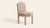 Contemporary Rose Linen Leo Dining Chairs by Ceraudo, Set of 2 For Sale - Image 3 of 7