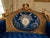 1940 French Artisan Louis XVI Gold Blue Beech Settee For Sale - Image 12 of 17