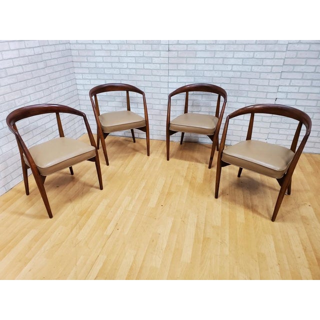 Mid Century Modern Lawrence Peabody Dining Chairs Set Of 4 Chairish