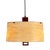 Vintage Pendant Lamp in Teak and Fiberglass by Erco, 1960s For Sale