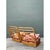 Wood Vintage Stacked Wave Rattan Slipper Chairs After Paul Frankl For Sale - Image 7 of 13