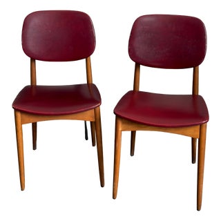 Vintage Wooden Chairs by Anonima Castelli Bologna, 1960, Set of 2 For Sale