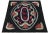 Rug & Kilim Antique Hooked Square Rug in Black With Medallion and Florals From Rug & Kilim For Sale - Image 4 of 6