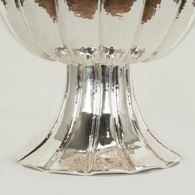 Large Vintage Silverplate Wine Cooler or Bowl With Birds by Emilia Castillo For Sale - Image 9 of 13