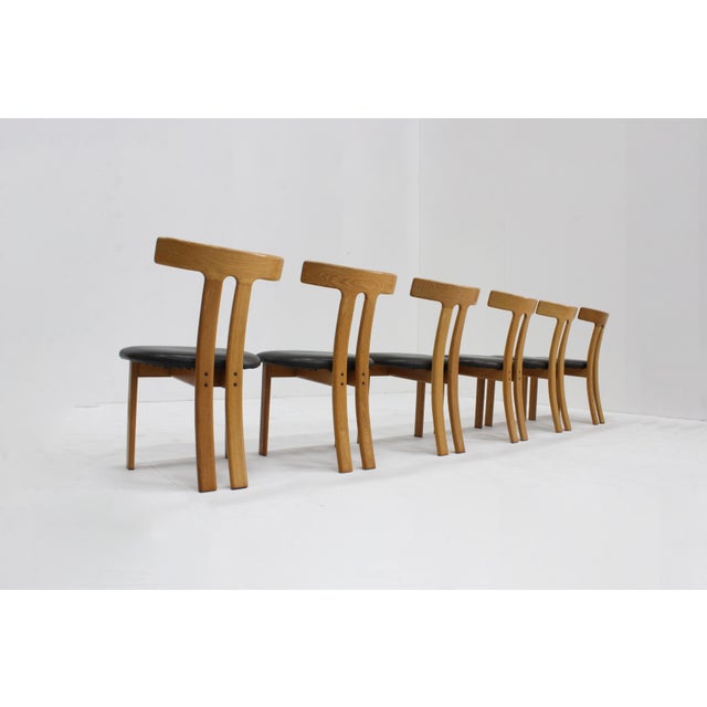 Vintage T-Shaped Dining Chairs, 1960s, Set of 6 For Sale - Image 12 of 13