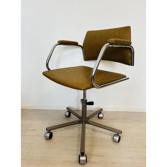 Vintage Mustard Office Chair Model K-380 from Kovona For Sale - Image 13 of 13