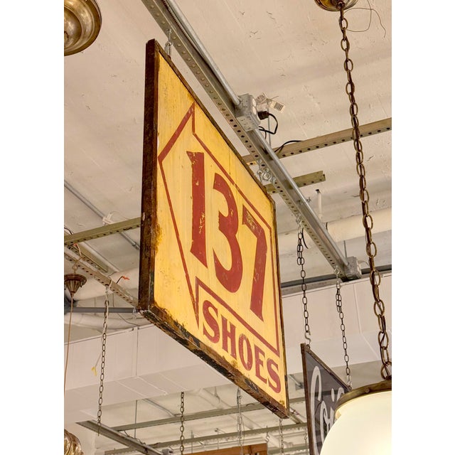 Traditional Reclaimed 137 Shoes Marty Supreme Movie Set Sign For Sale - Image 3 of 10