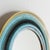 Blue Round Wall Mirror with Ceramic Frame, 1970s For Sale - Image 8 of 11