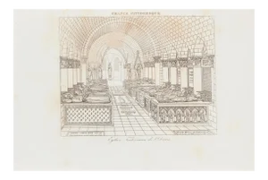 Unknown - Burial - Original Lithograph - 19th Century