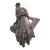 Rare 19th Century French Cast Iron Door Knocker "Hand of Hospitality" by Cheminée Forges (Haute-Marne), With Original Plate For Sale