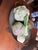 1970s Set of 6, Vintage Ceramic Vegetable and Metal Basket Set For Sale - Image 5 of 11