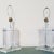 Mid-Century Modern Stacked Lucite and Chrome Mid Century Modern Table Lamps - a Pair For Sale - Image 3 of 11