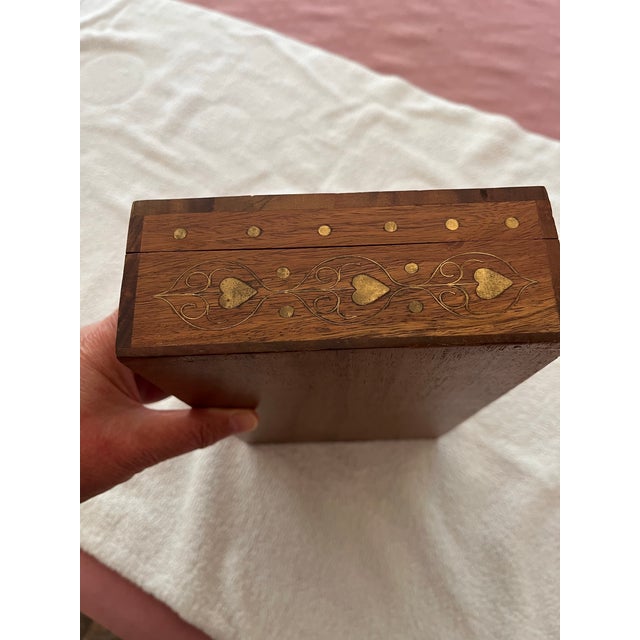 1990s Hand Carved Taj Mahal Wooden Jewelry Box, India For Sale - Image 4 of 11