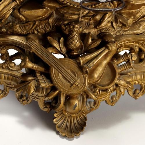 Gilt Antimony Table Clock For Sale - Image 4 of 13