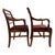 Pair of Mid-Century American Colonial Revival Hardwood Captain’s Dining Armchairs, Circa 1940–1960 For Sale In Indianapolis - Image 6 of 10