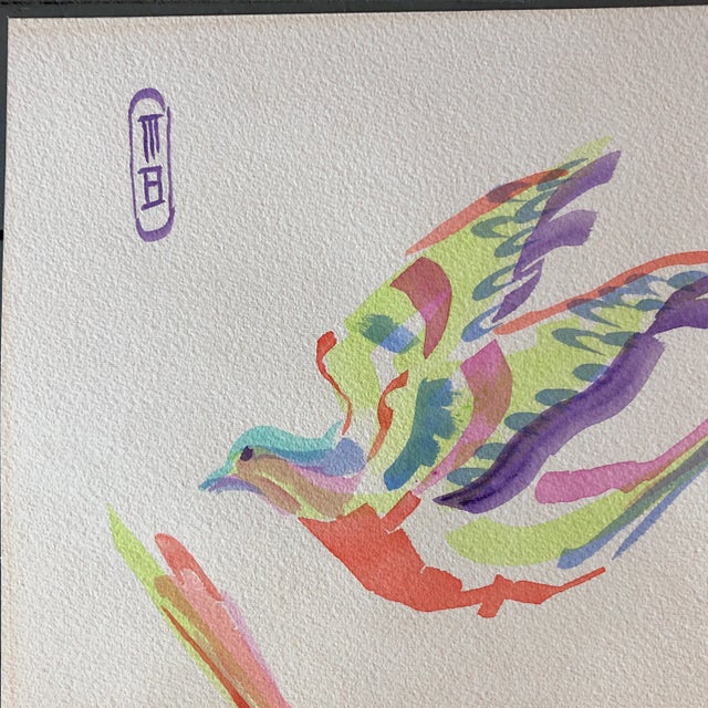 Original painting on paper Signed upper left 13 x 19.5 unframed