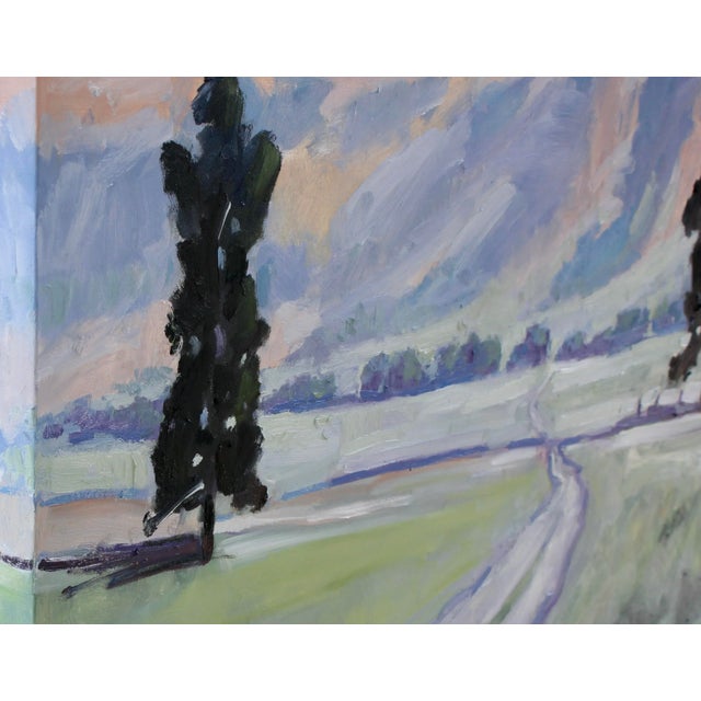 Quiet Places & Journeys — Modern Impressionist Landscape Original oil painting by L Haas, 48 x 36 x 1.5 unframed canvas,...