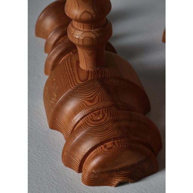 Large Scandinavian Modern Wall Sconces in Pinewood, Denmark, 1970s, Set of 2 For Sale - Image 11 of 15