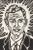 A 2003 woodcut print by the American artist Douglas Bourgeois (born 1951). Titled "Bob," the print depicts a portrait of a...