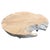 Andrianna Shamaris Impressive Organic Round Teak Wood Coffee Table For Sale - Image 16 of 18