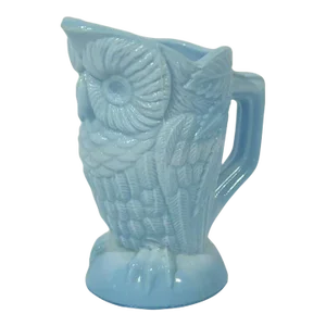 19th Century Higbee Glass Owl Creamer
