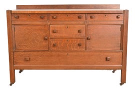 Example of Stickley Brothers Credenzas and Sideboards