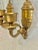 Metal Early - Mid 20th Century Neoclassical Cast Brass Double Arm Wall Candle Sconces - A Pair For Sale - Image 7 of 10