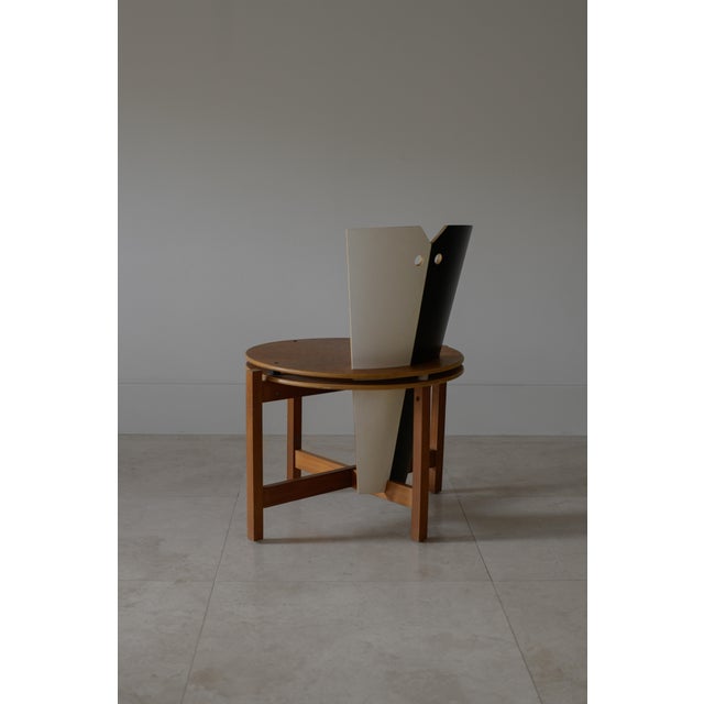 1980s James Evanson Masque Chair, Mahogany & Laminate, Mid-Century, 1987 For Sale - Image 5 of 7
