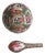 Famille Rose Bowl and Spoon Porcelain, Hong Kong Export, 2 Avail. For Sale