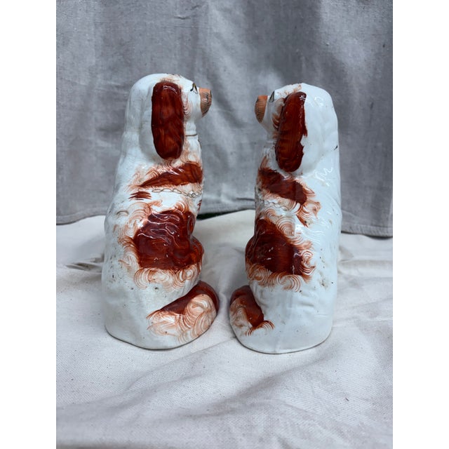 English Pair of Staffordshire Dogs For Sale - Image 3 of 5
