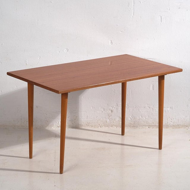 Brown Vintage Dining Table, 1960s For Sale - Image 8 of 8