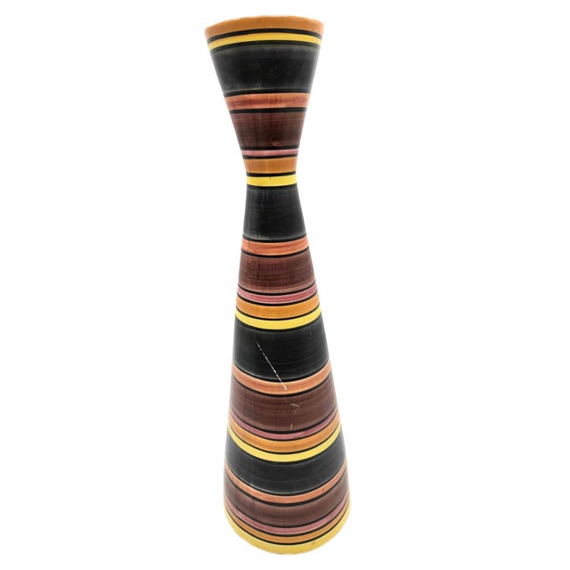 Mid-Century Modern Mid 20th Century Italian Ceramic Vase For Sale - Image 3 of 12