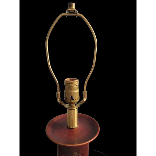 Mid 20th Century Occupied Japan Pair of Maruni Patented Lacquerware Lamps For Sale In Cincinnati - Image 6 of 7