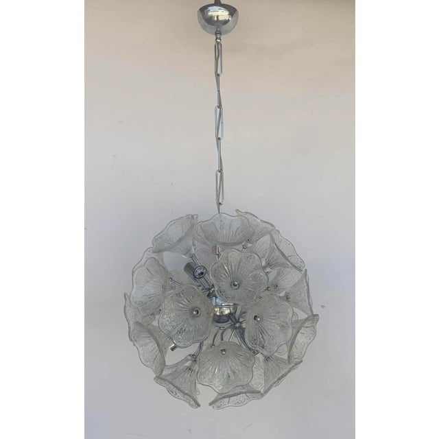 Italian Mid-Century Italian Venini Chandelier For Sale - Image 3 of 10