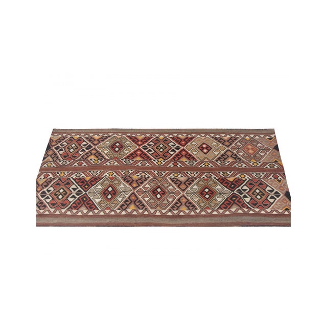 Small Vintage Turkish Kilim Rug - 2`4" X 4`6" For Sale - Image 4 of 6