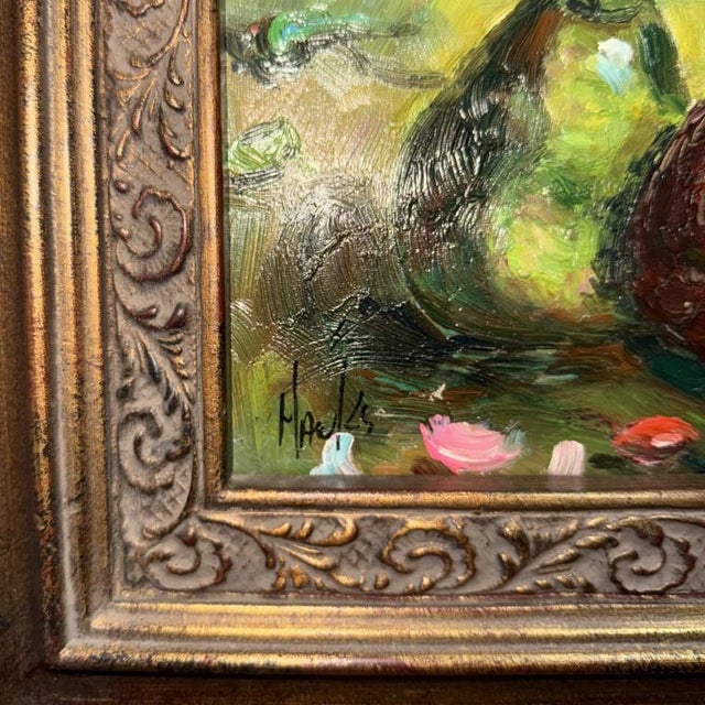 Late 20th Century Pair of Signed Fruit Still Lifes With Certificates of Authenticity For Sale - Image 13 of 18