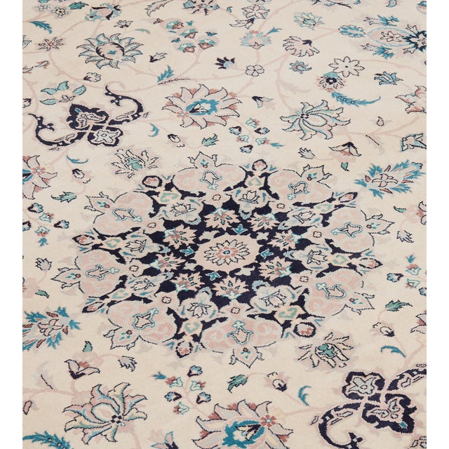 1950s Doris Leslie Blau Tabriz Antique Allover Warm Tan Hand-Knotted Wool Rug For Sale - Image 5 of 7