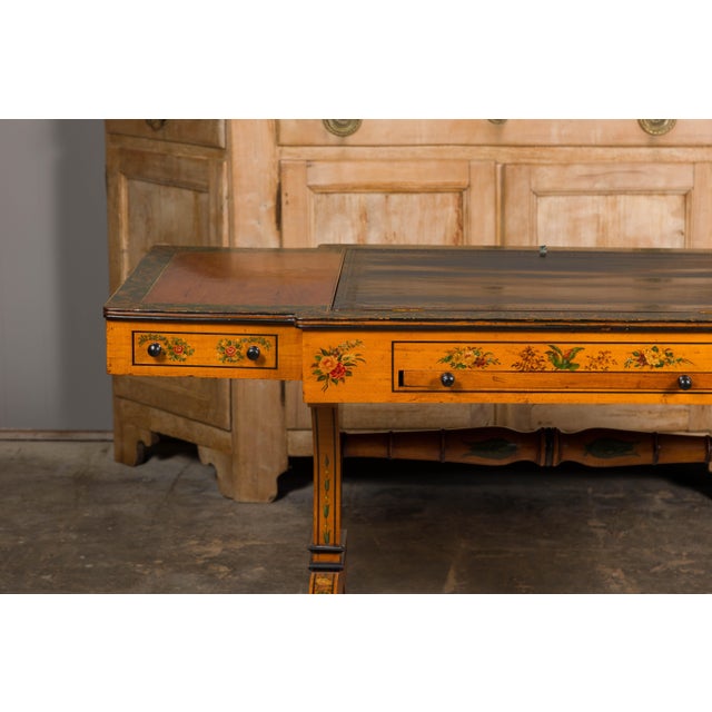 English 19th Century Satinwood Table with Tilt Top Writing Area and Checkerboard For Sale In Atlanta - Image 6 of 12