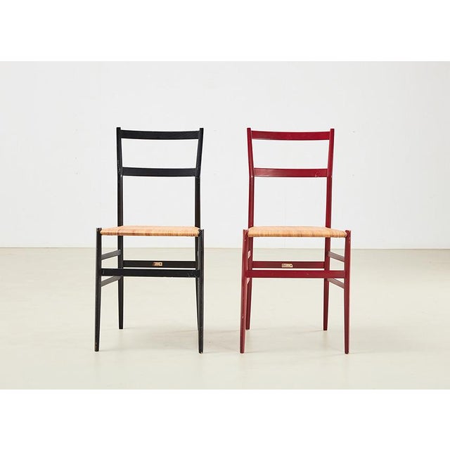 Cassina Superleggera Chairs by Gio Ponti for Cassina, Italy, 1957, Set of 2 For Sale - Image 4 of 13