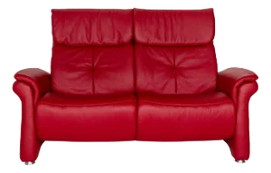 Cumuly Leather Three Seater Red Sofa from Himolla