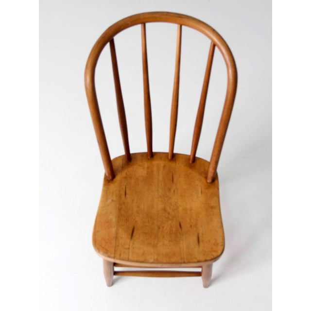 Antique Windsor Bow Back Side Chair For Sale - Image 4 of 16