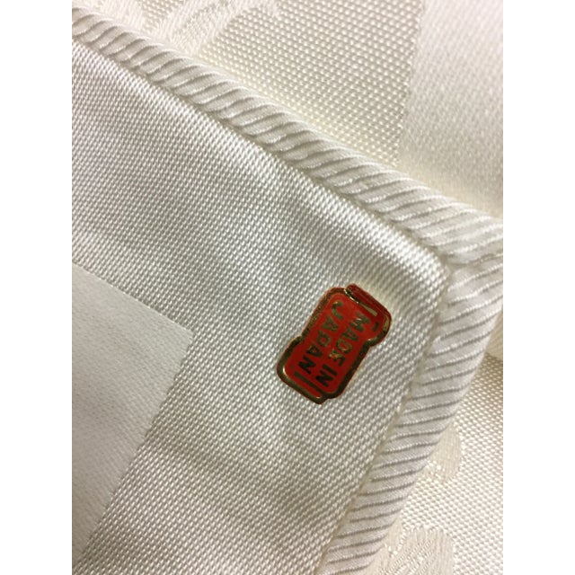 Vintage Damask Cotton Silk Napkins - Set of 7 For Sale - Image 10 of 11