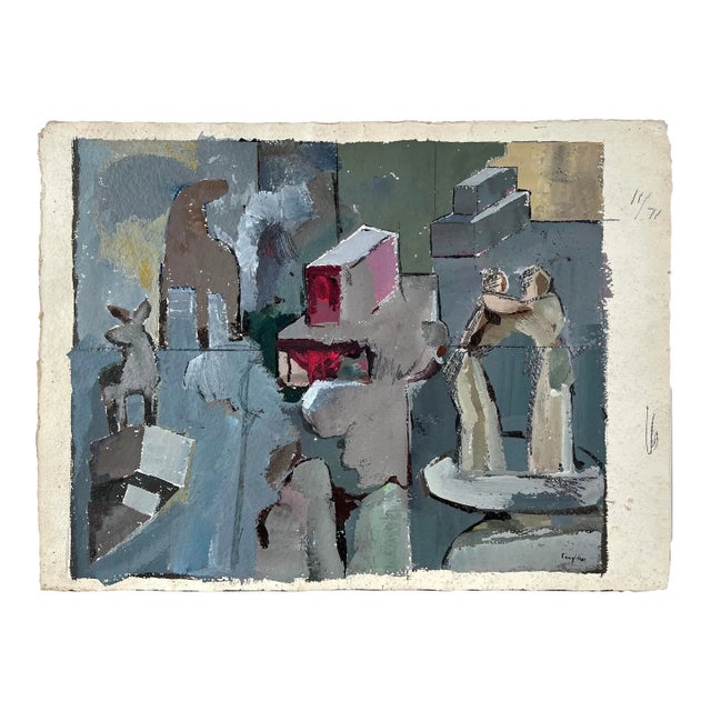 Abstract Figural and Pediments - Two Sided Art - James Coughlin For Sale