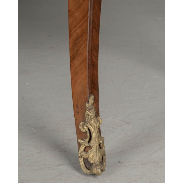 Louis XV Commode Sauteuse With Marquetry and Turquin Marble, C. 1750 For Sale - Image 16 of 17
