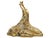 Vintage Gold Jeweled Mother & Baby Giraffe Sculpture Pair, Ornate Mosaic Detail For Sale - Image 4 of 6