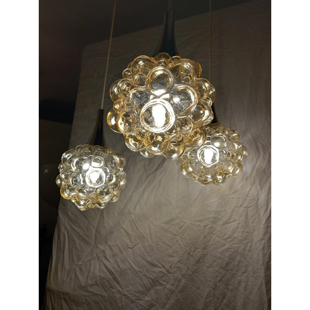 Bubble Glass Cascade Lamp by Helena Tynell for Limburg, 1970s For Sale - Image 10 of 18