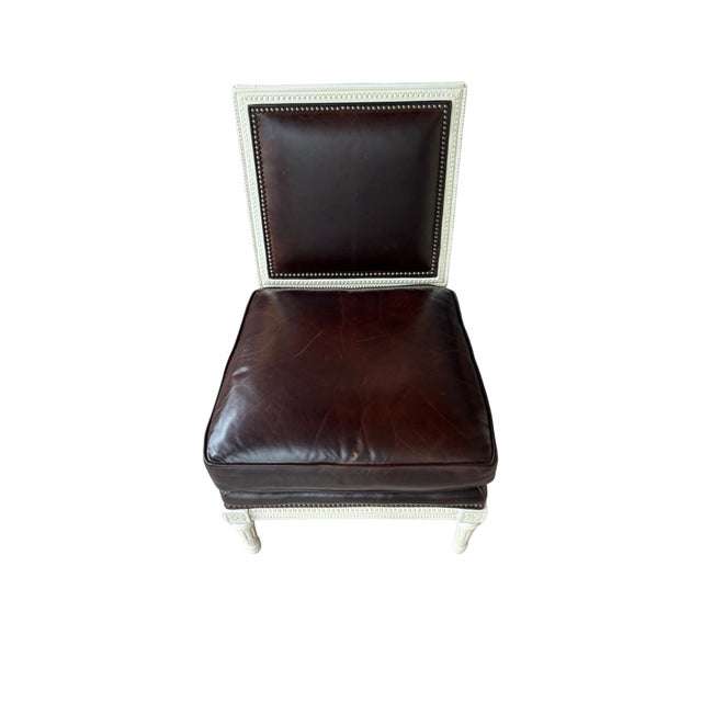 Inspired by an antique French chair, the Ansley Chair by Suzanne Kasler offers the versatility of a slipper chair with...