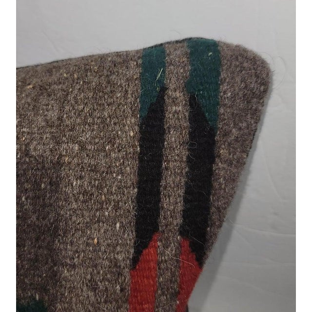 Mid 19th Century Mexican Indian Weaving Pillow For Sale - Image 5 of 6